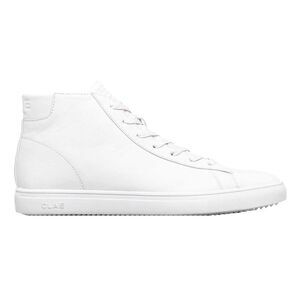 CLAE Childrens/Kids Bradley Leather Sneakers / White